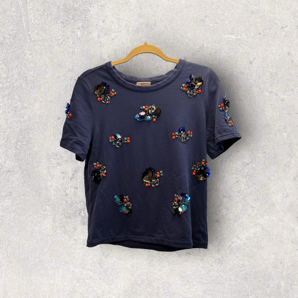 CHELSEA28 (Nordstrom) | Sequined blouse |shirt | top | Size Small | Blue